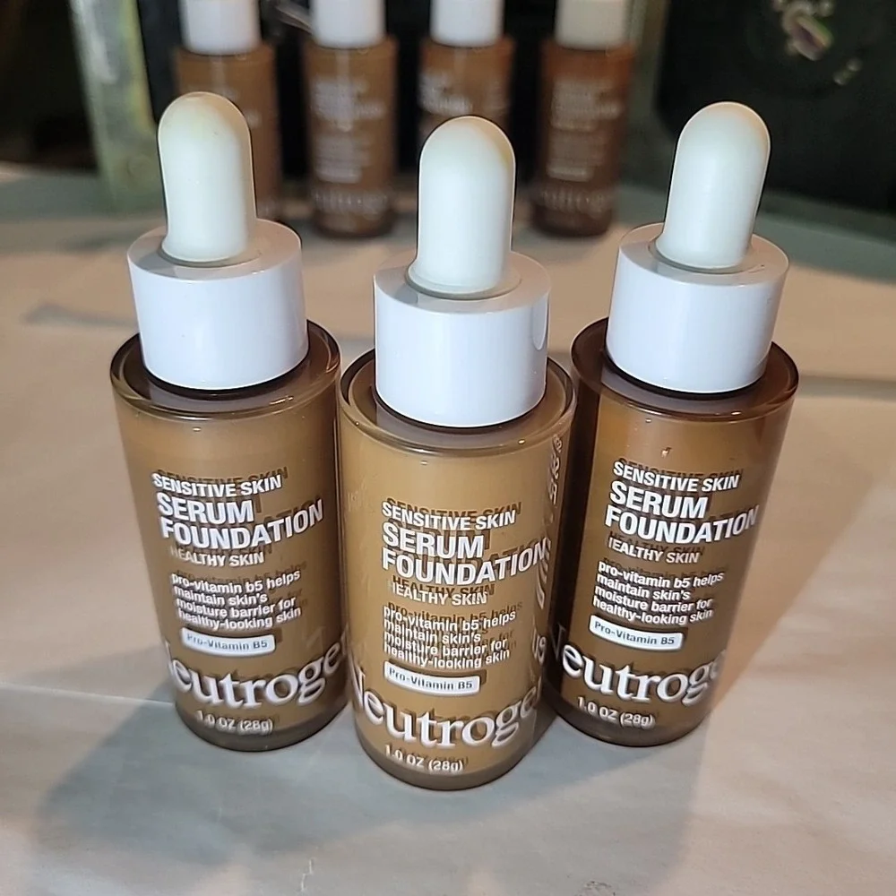 3‎ Pk: Neutrogena Healthy Skin Sensitive Serum Foundation 1oz Deep 01 02 Medium